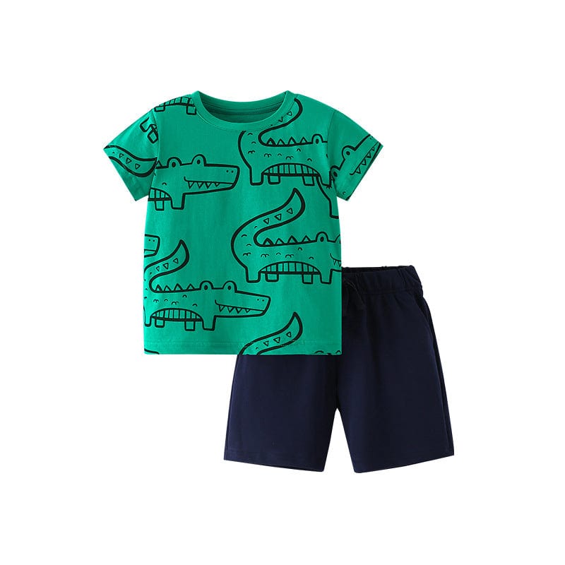 Little Wonders Children's Wear Shorts & Tops Crikey Crocodile Tee & Shorts