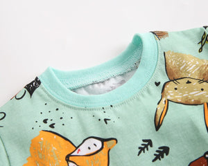 Little Wonders Children's Wear Shorts & Tops Jungle Animal T-shirt & Shorts