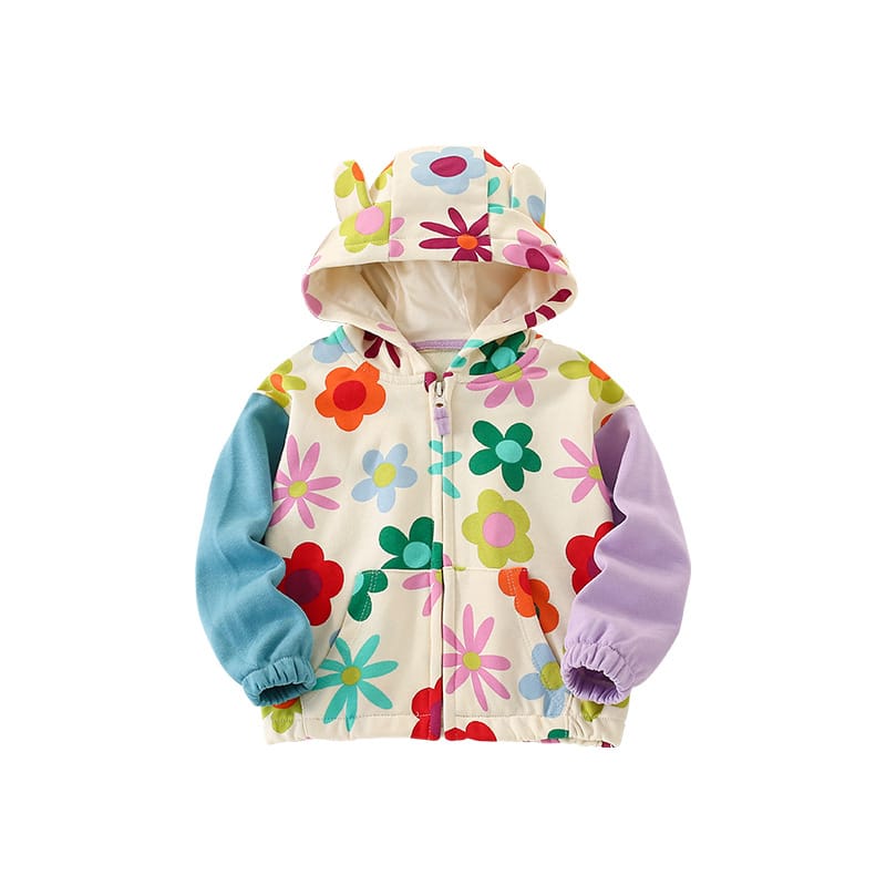 Flower Power Zipped Hoodie