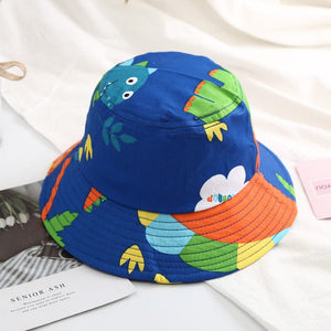 LITTLE WONDERS CHILDREN'S WEAR Hats Small 1-3 years / Dinosaurs Blue Kid's Bucket Hats 1-3 yrs