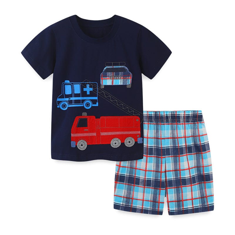 Little Wonders Children's Wear Shorts & Tops Fireman T-shirt & Shorts