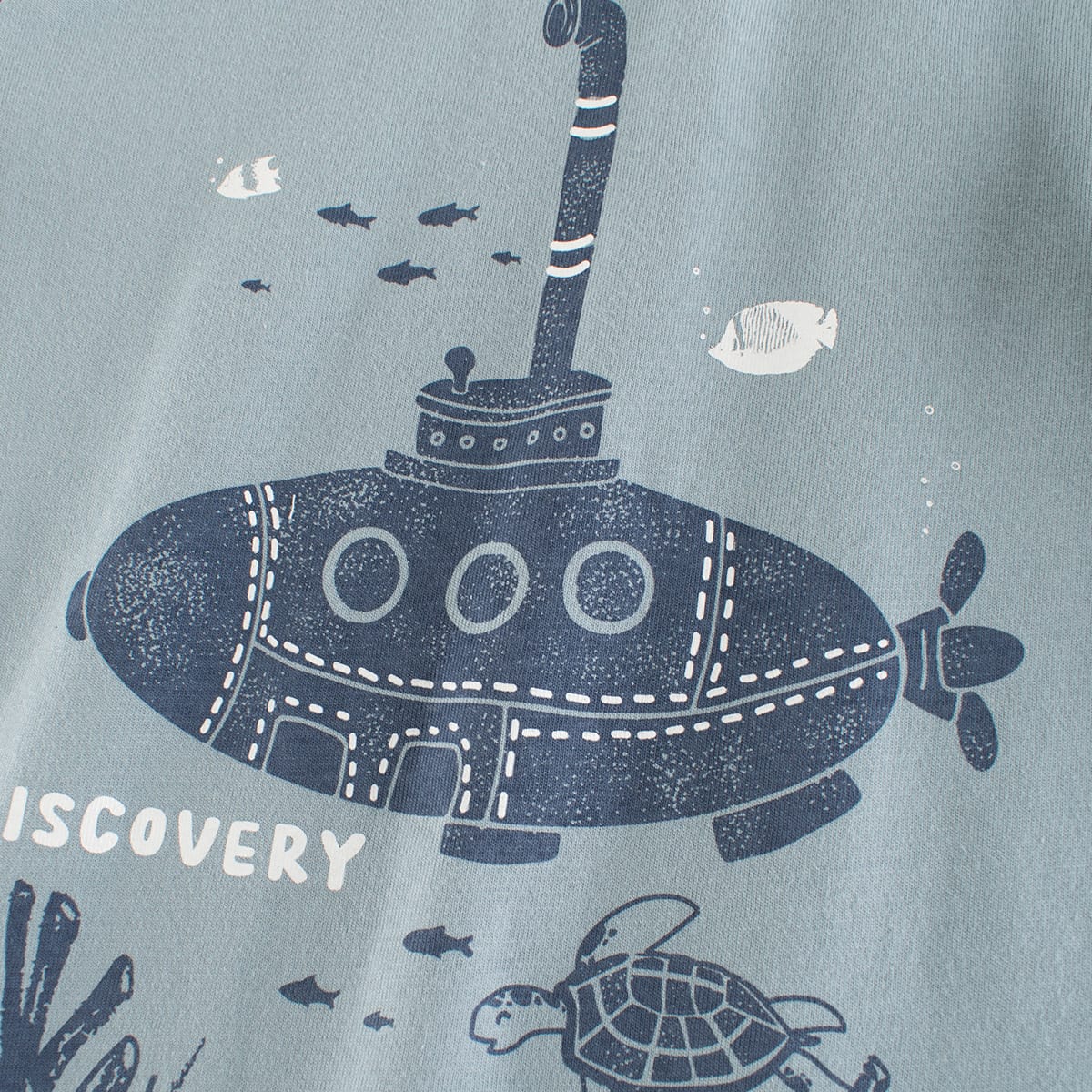 Little Wonders Children's Wear Tees Ocean Submarine Adventure Long Sleeve Tee