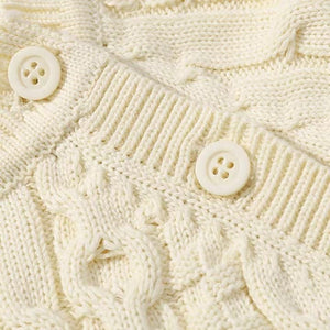 Little Wonders Children's Wear Jumpsuits Cable Knit Jumpsuit 100% Cotton in 3 colours