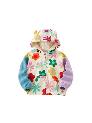 LITTLE WONDERS CHILDREN'S WEAR Jackets Flower Power Zipped Hoodie
