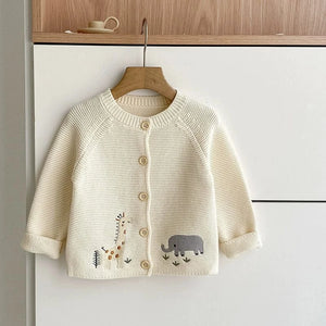 Little Wonders Children's Wear Sweaters 100% Knitted Cotton Cardigan