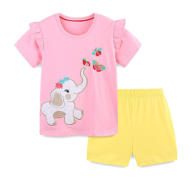 Little Wonders Children's Wear Shorts & Tops Girls Tee & Shorts