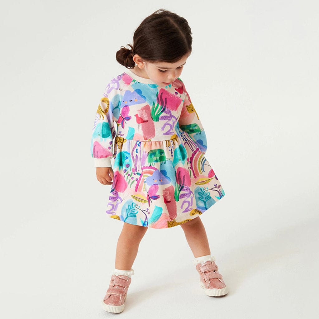 Adventure & Rainbow Print Dress
