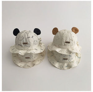 Little Wonders Children's Wear Hats Baby Bear Bucket Hats 2 Colours Blue or Brown