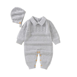 Little Wonders Children's Wear Jumpsuits Crochet Knitted Baby Jumpsuit 100% Cotton  in 3 Colours