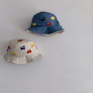 Little Wonders Children's Wear Hats Bucket Hats with Transport Theme