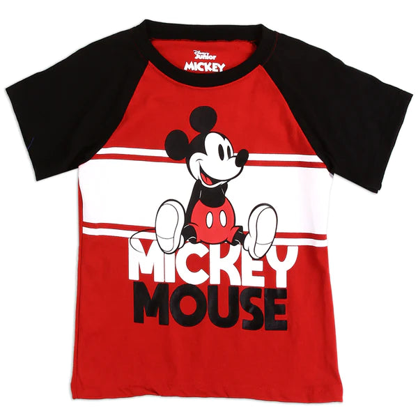 Disney Mickey Mouse T-shirt Red & Black