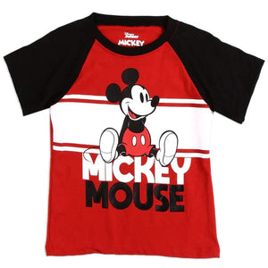 Disney Tees Disney Mickey Mouse T-shirt Red & Black