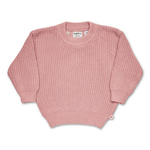 Snuggle Hunny Sweaters 100% Organic Knitted Cotton Sweater - Rose Pink