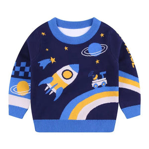 Little Wonders Children's Wear Sweaters Mission in Space Sweater