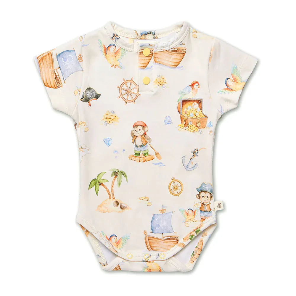 Treasure Island Short Sleeve Bodysuit