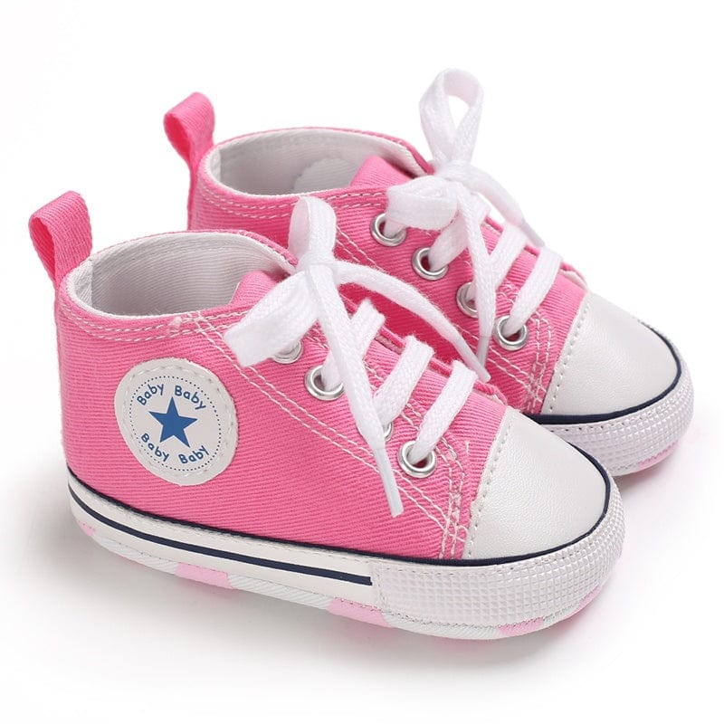 LITTLE WONDERS CHILDREN'S WEAR Shoes Lace Up Prewalker Shoes (Pink)