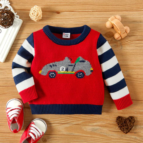 Racing Car Knitted Sweater