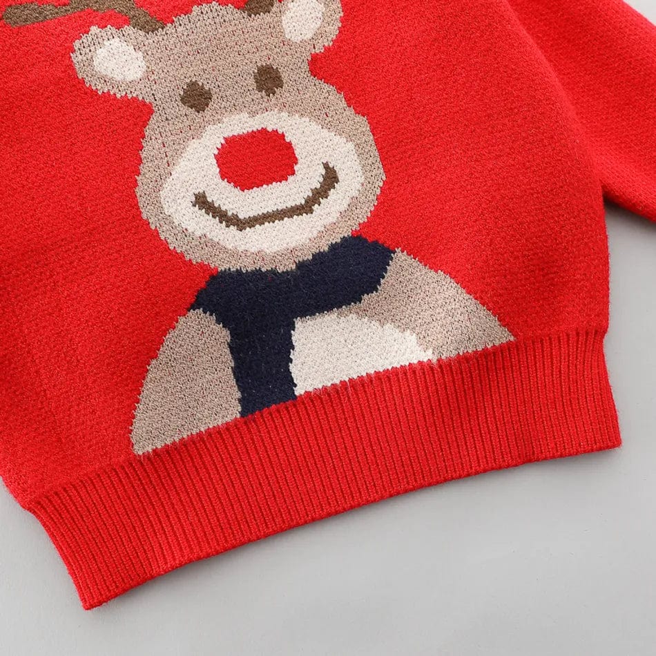 Little Wonders Children's Wear Sweaters Rudolph the Red Nose Reindeer Sweater