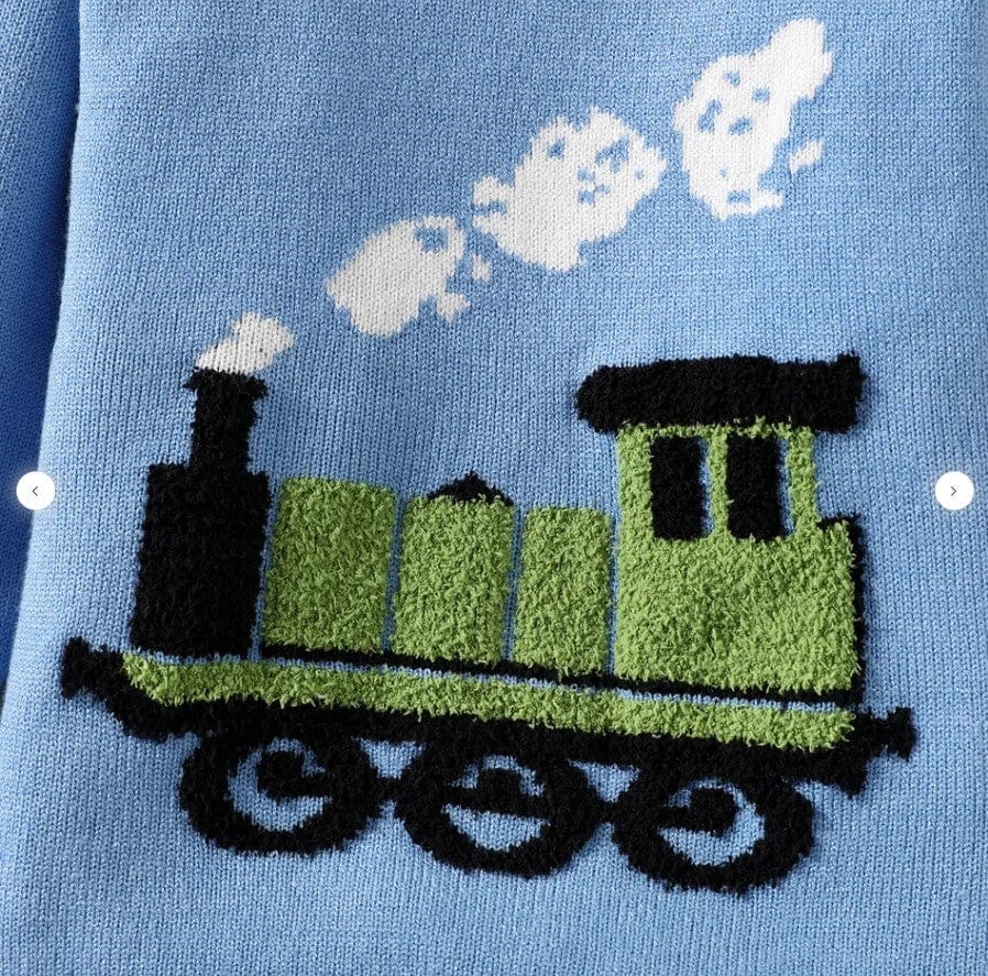 Little Wonders Children's Wear Sweaters Choo Choo Train Knitted Sweater